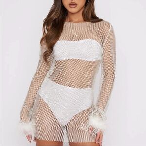 White Fox Boutique Disco Inferno Sparkle Dress - Bridal Bachelorette